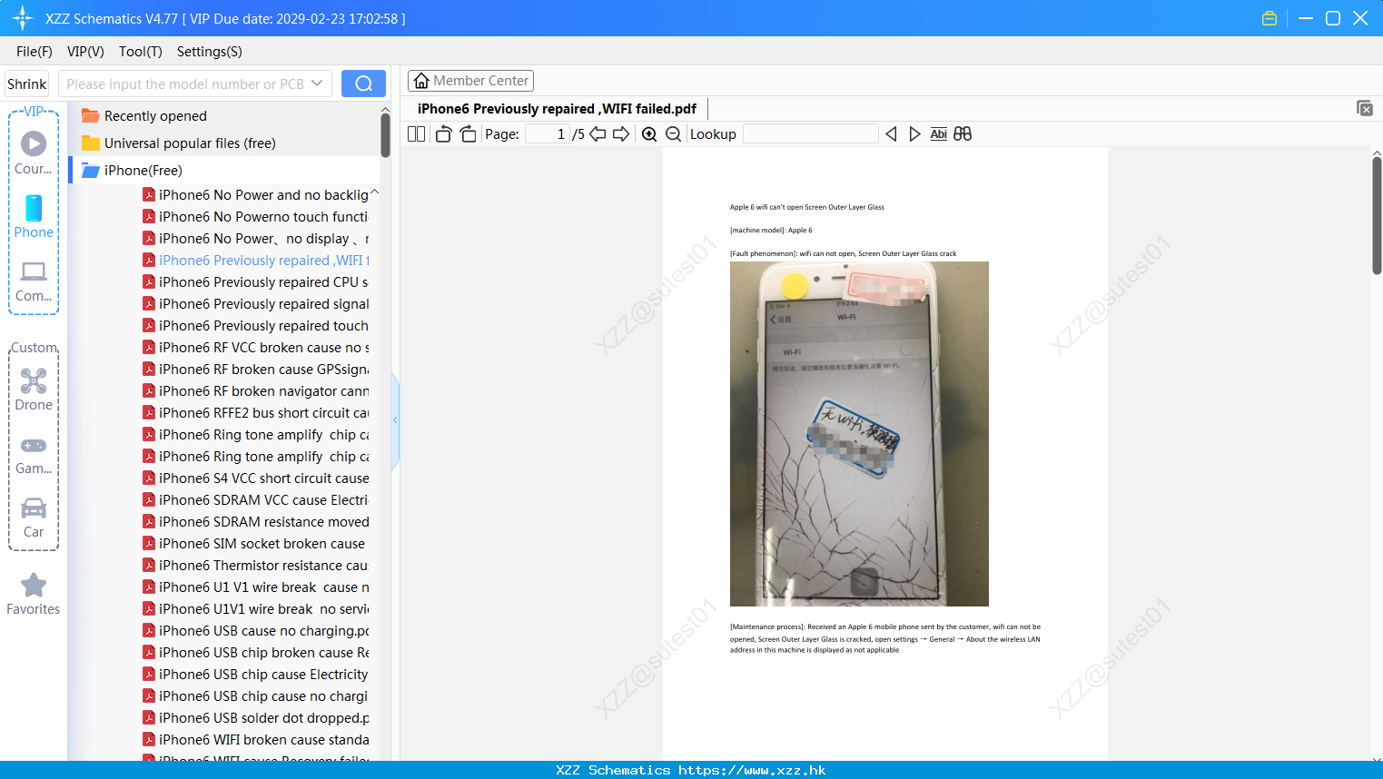 IPhone6 Previously Repaired ,WIFI Failed